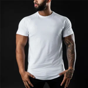 Men’s Slim Fit Cotton Gym T-Shirt
