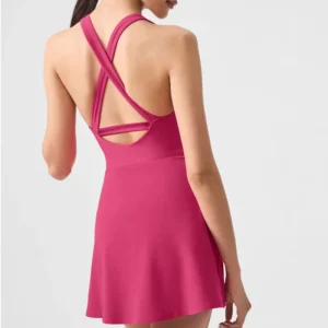 Women’s Athletic Tennis Dress with Built-In Support